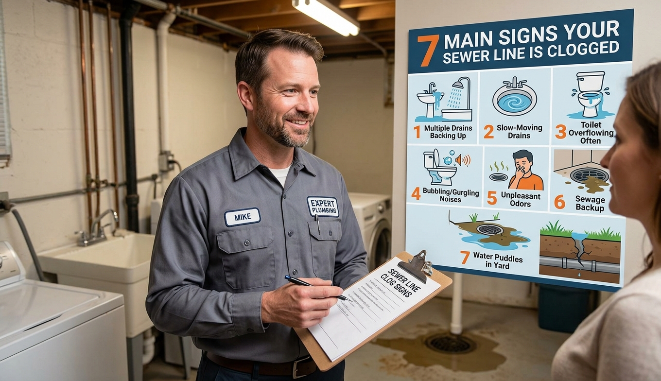 7 Signs Your Main Sewer Line May Be Clogged