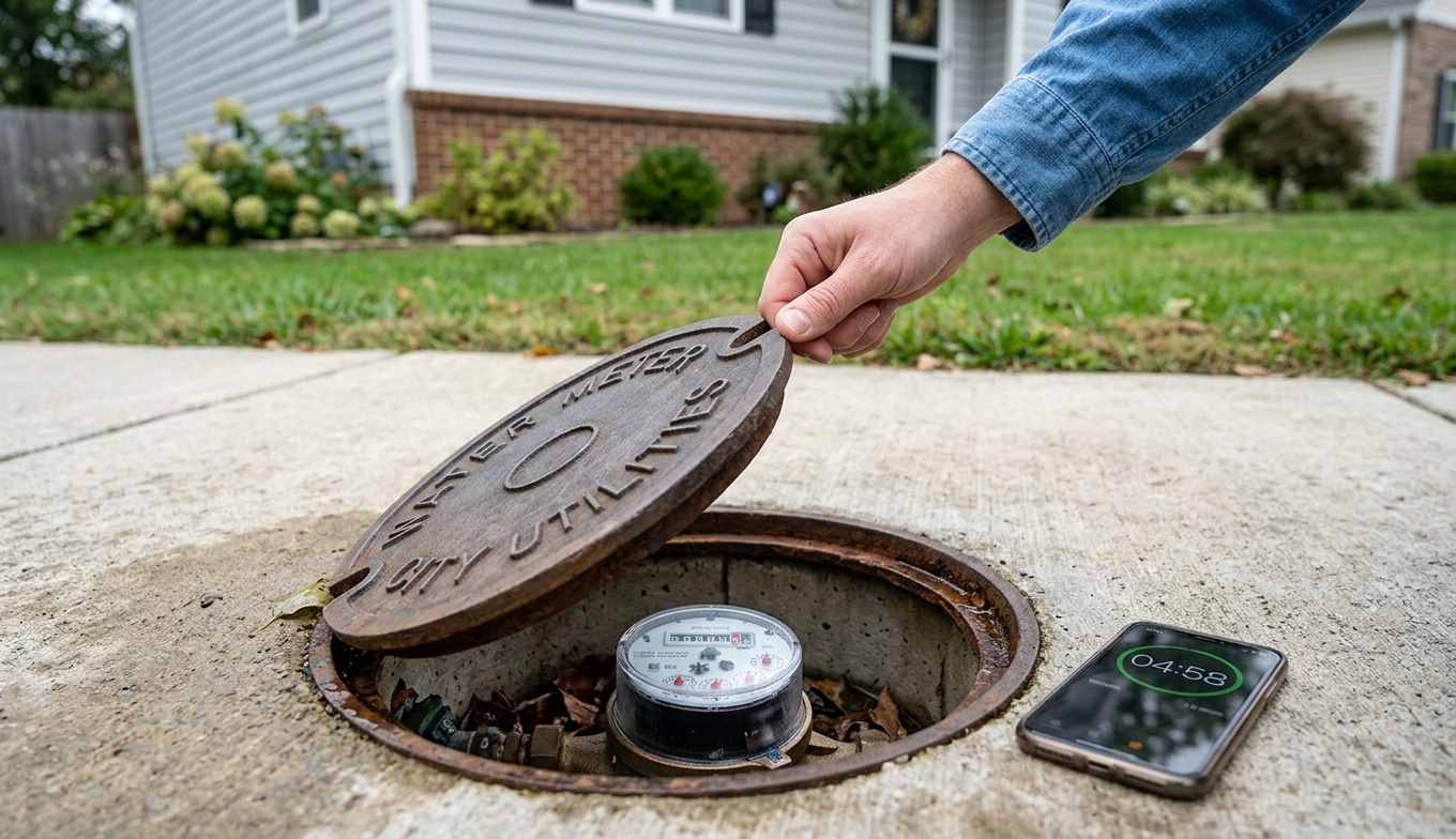 How to Catch a Hidden Water Leak Using Your Water Meter